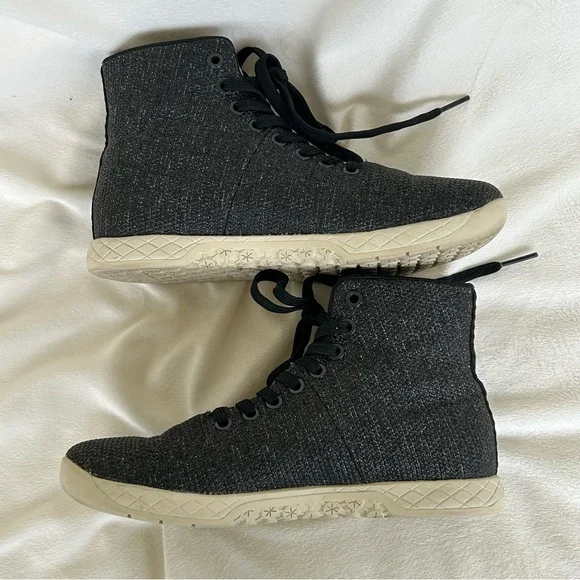 NOBULL Men’s 6.5 Women’s 8 High Top Black Ivy Trainers Sneakers Shoes EUC - Picture 5 of 9